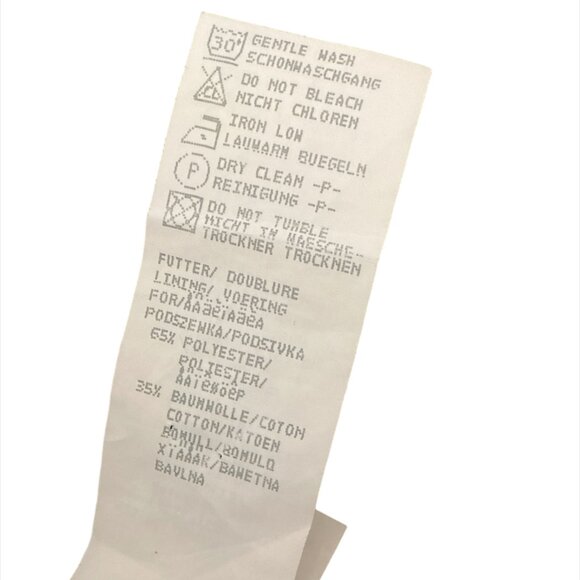 VINTAGE Bianca Washable 2-Piece Pant Suit in Pinstripe Fabric, Size 8, Black/red - Picture 11 of 12